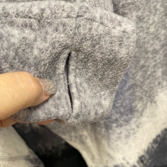Cuddl duds sweater fleece wear with stretch grey ombre size Medium - Picture 5 of 11